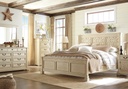 Ashley Bolanburg King Bed - Antique White