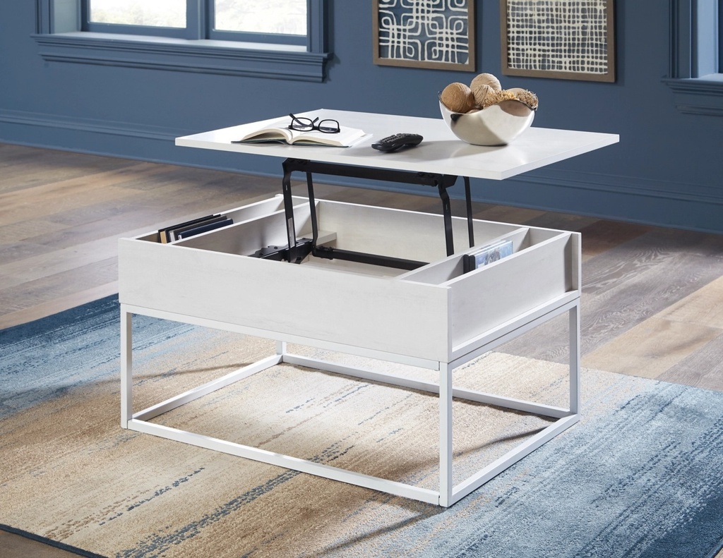 Ashley Deznee Lift Top Cocktail Table - White