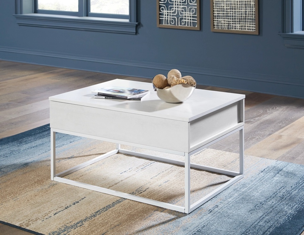 Ashley Deznee Lift Top Cocktail Table - White