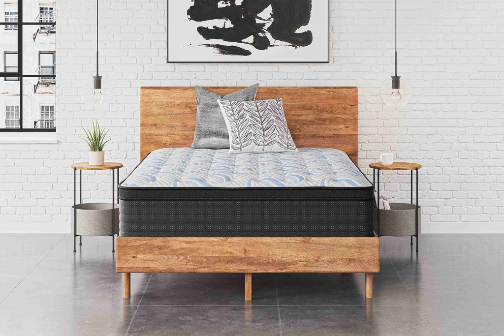 Ashley Elite Springs ET King Mattress - Gray/Blue