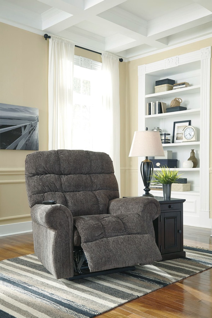 Ashley Lorreze Power Lift Recliner With Heat & Massage Function - Driftwood (copy)