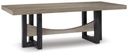 Ashley Foyland - Rectangular Dining Room Table - Black/Brown