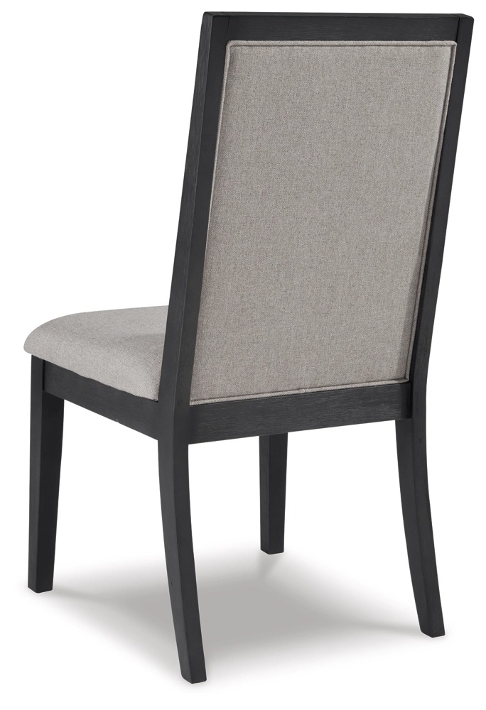 Ashley Foyland Dining Uph Side Chair (2/Cn) - Light Gray/Black