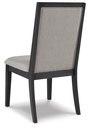 Ashley Foyland Dining Uph Side Chair (2/Cn) - Light Gray/Black