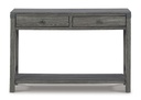 Ashley Freedan Console Sofa Table - Grayish Brown