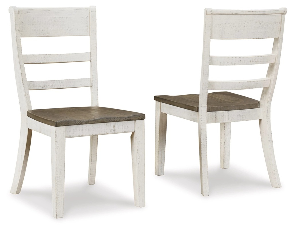 Ashley Havalance Dining Room Side Chair (2/Cn) - Gray/White