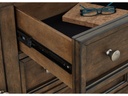 Ashley Hillcott Two Drawer Night Stand - Dark Brown