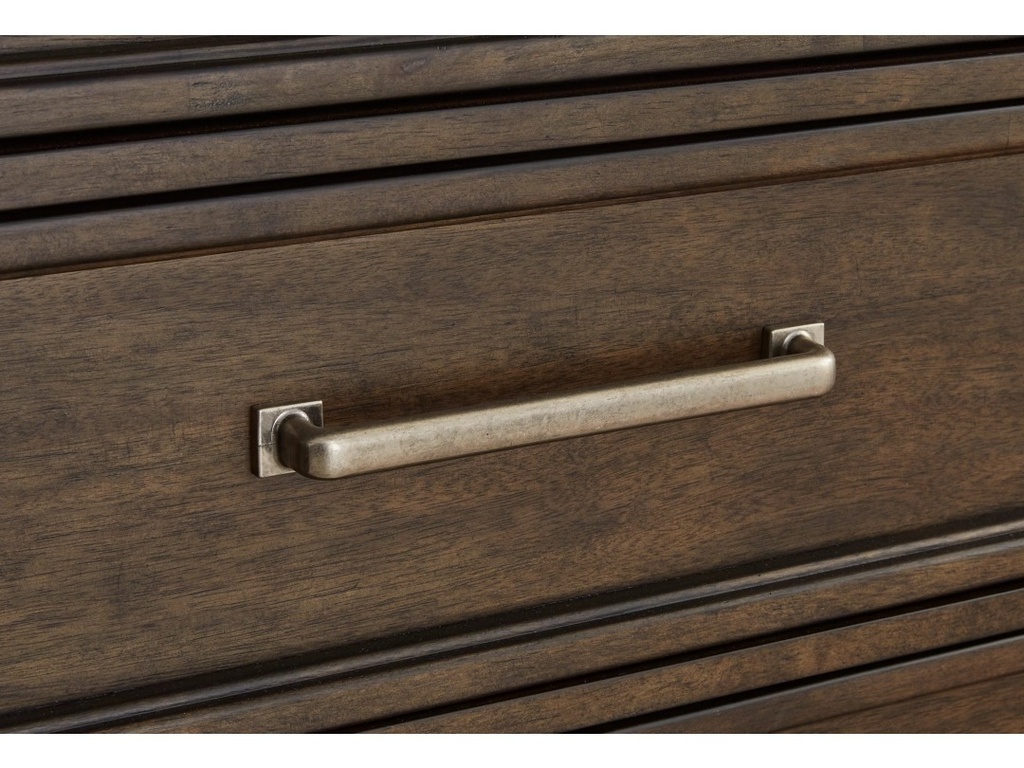 Ashley Hillcott Two Drawer Night Stand - Dark Brown