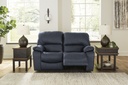 Ashley Leesworth Dual Power Leather Reclining Loveseat