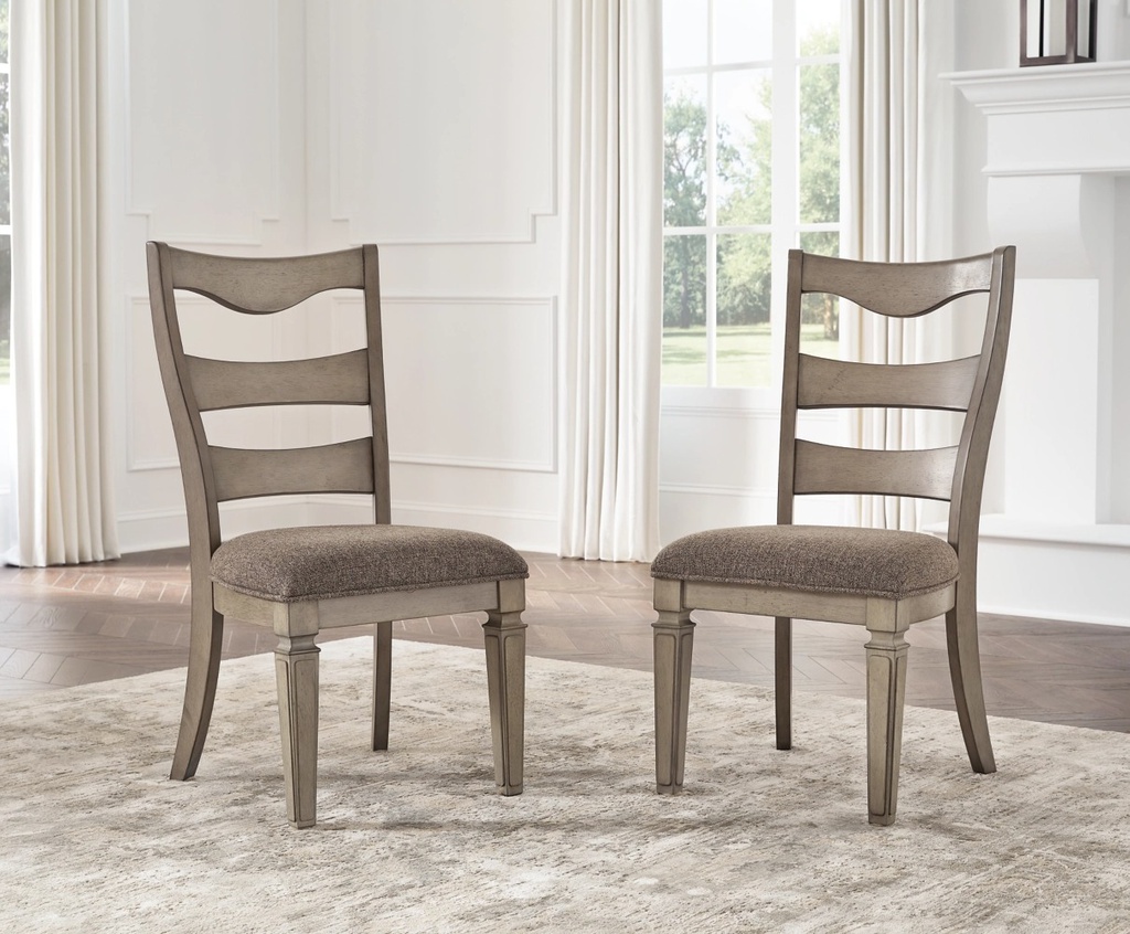 Ashley Lexorne Dining Uph Side Chair (2/Cn) - Gray