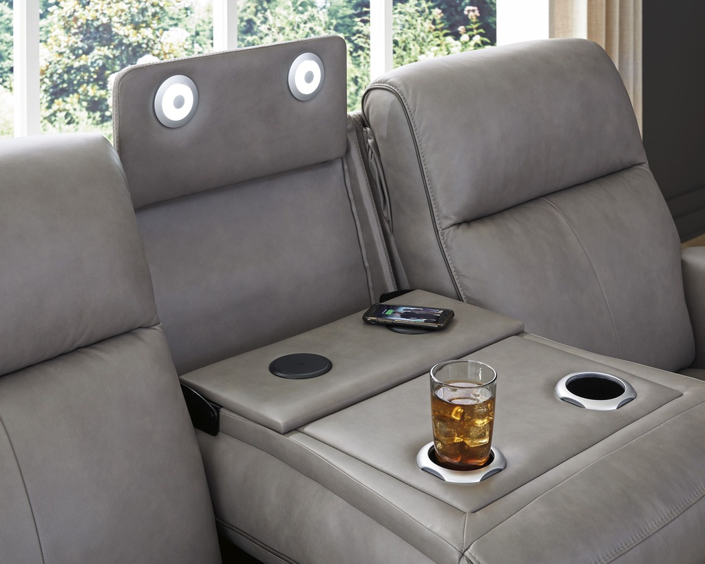 Ashley 5Z-Relaxation PWR REC Sofa with ADJ Headrest