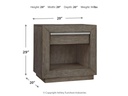 Ashley Anibecca One Drawer Night Stand