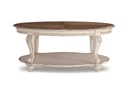 Ashley Realyn Oval Cocktail Table - White/Brown