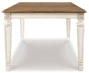Ashley Realyn Rect Dining Room Ext Table - Chipped White