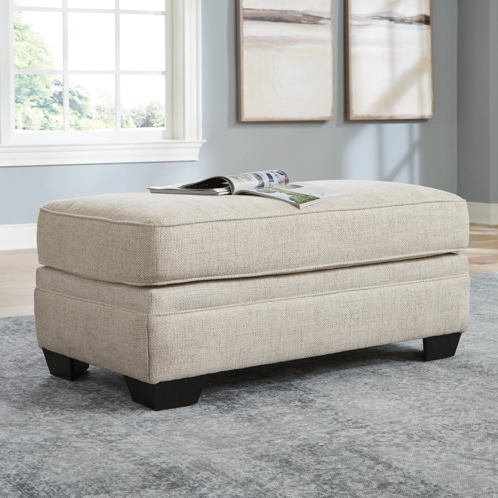 Ashley Rilynn Ottoman - Linen