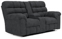 Ashley Wilhurst Double Rec Loveseat w/Console - Marine