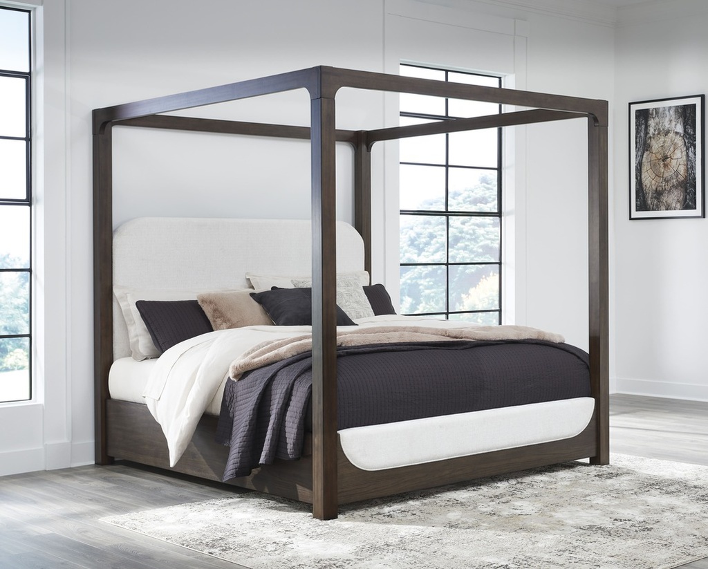 Ashley Breckington Next-Gen Nuvella Performance Fabric Canopy US King Bed
