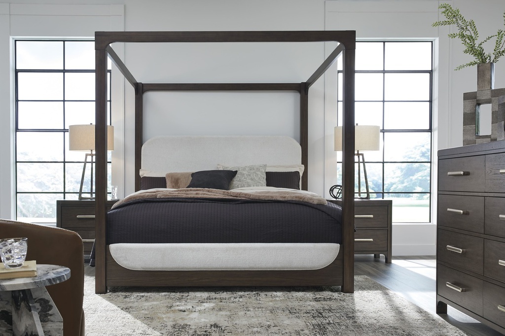 Ashley Breckington Next-Gen Nuvella Performance Fabric Canopy US King Bed