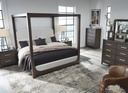 Ashley Breckington Next-Gen Nuvella Performance Fabric Canopy US King Bed