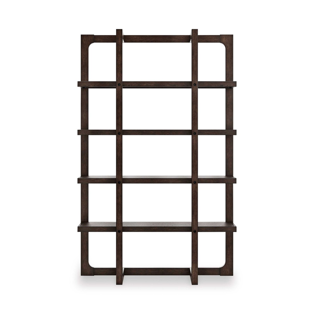 Ashley Breckington Bookcase - Dark Brown
