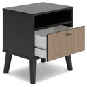 Ashley Charlang One Drawer Night Stand - Two-tone