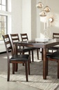 Ashley Coviar Dining Room Table Set (6/Cn) - Brown