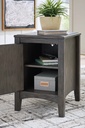 Ashley Montillan Chair Side End Table - Grayish Brown