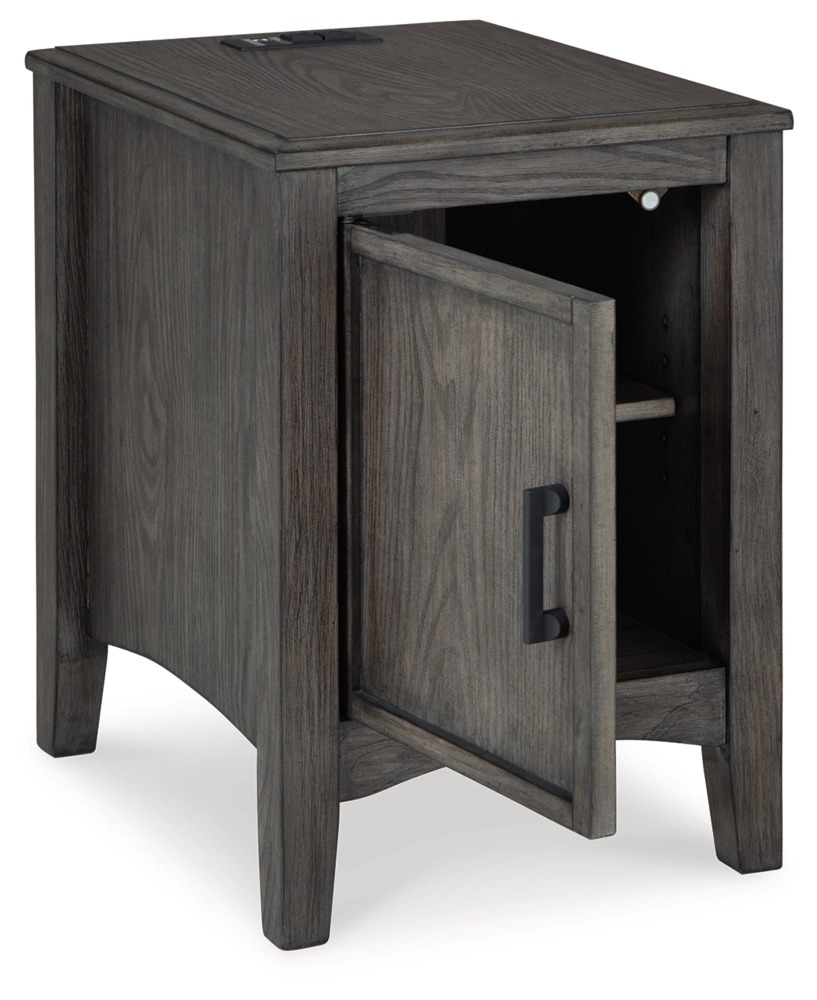 Ashley Montillan Chair Side End Table - Grayish Brown