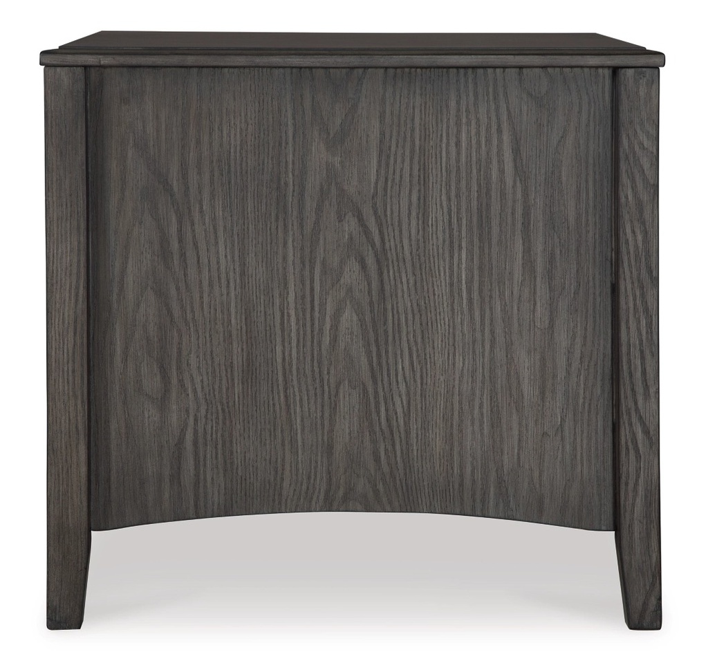 Ashley Montillan Rectangular End Table - Grayish Brown
