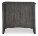 Ashley Montillan Rectangular End Table - Grayish Brown