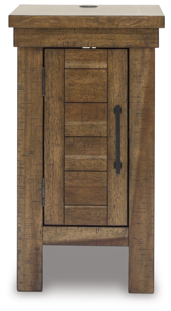 Ashley Moriville Chair Side End Table - Grayish Brown