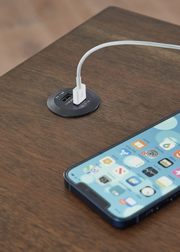 Ashley Moriville Chair Side End Table - Grayish Brown