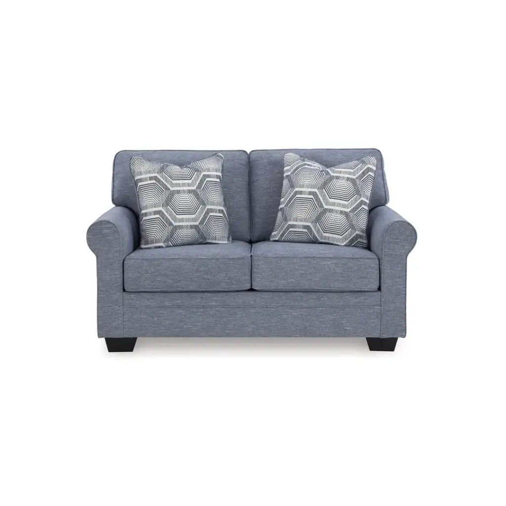 Ashley Carissa Manor Loveseat - Denim