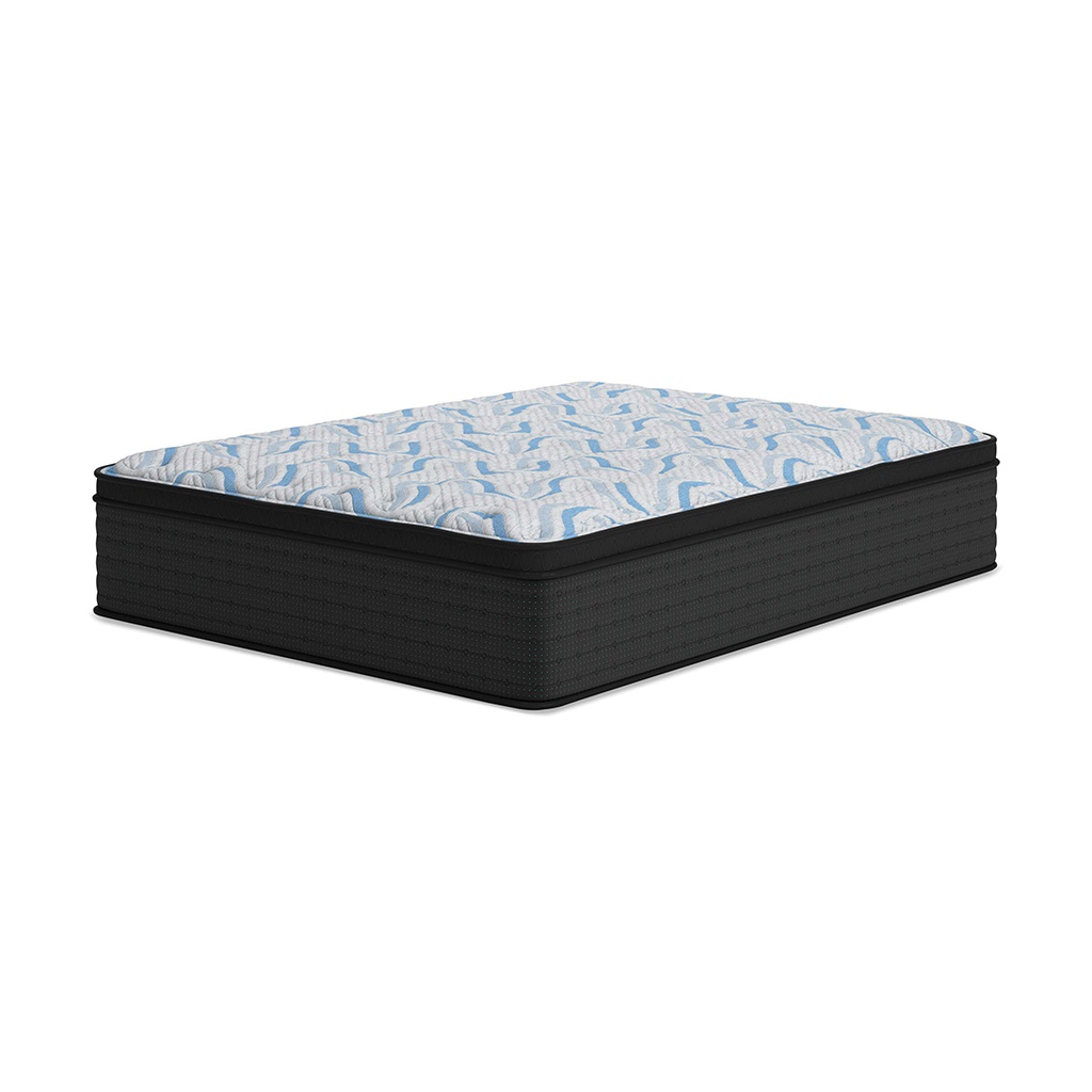 Ashley Elite Springs ET King Mattress - Gray/Blue - 16"