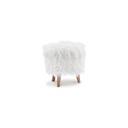 Ashley Elson Storage Ottoman - White