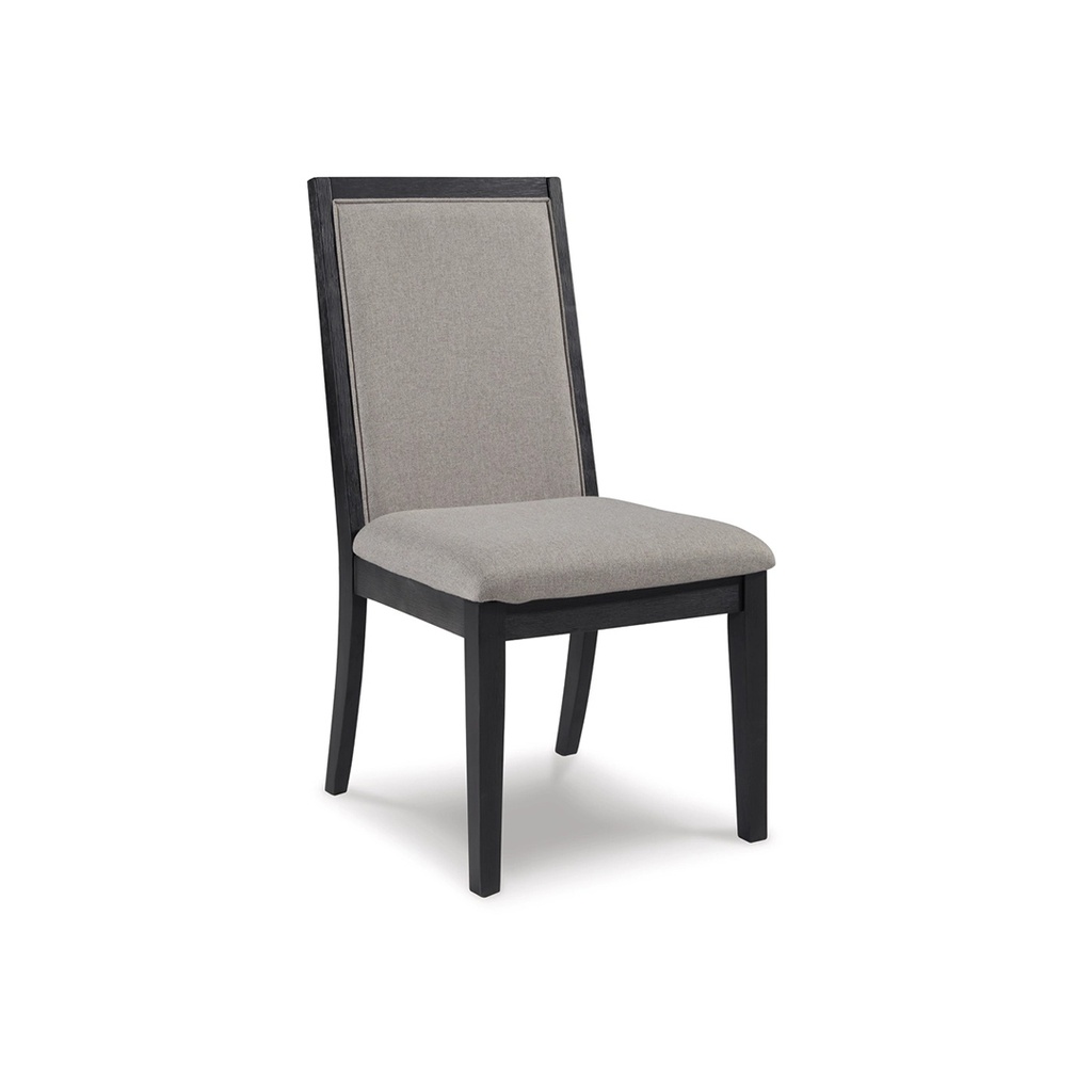 Ashley Foyland Dining Uph Side Chair (2/Cn) - Light Gray/Black