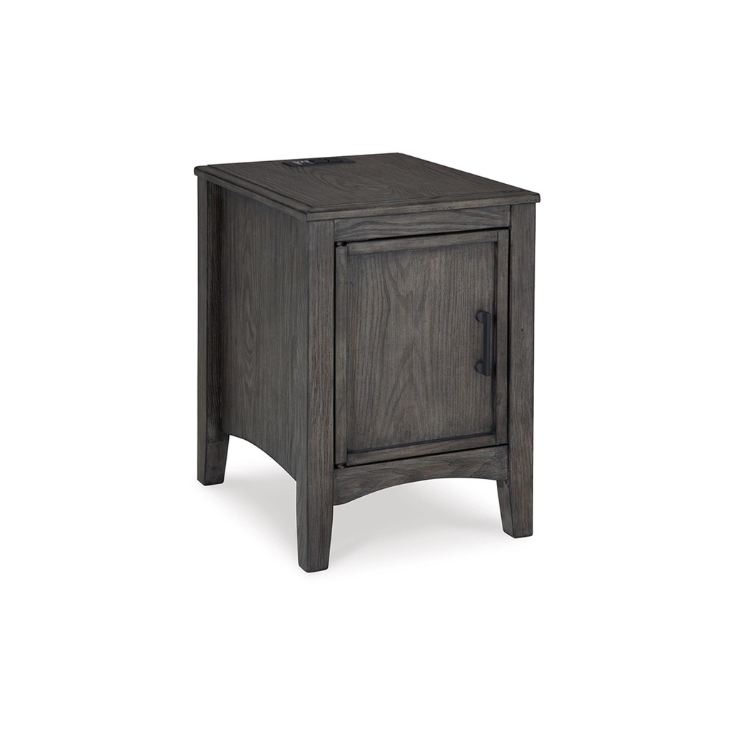 Ashley Montillan Chair Side End Table - Grayish Brown