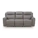 Ashley 5Z-Relaxation Dual Power Leather Reclining Sofa with ADJ Headrest