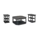 Ashley Bonilane Occasional Table Set (3/Cn) - Black/Gray