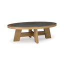Ashley Brinstead Oval Cocktail Table - Light Brown