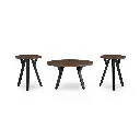 Ashley Elbrynn Occasional Table Set (3/Cn) - Brown/Black