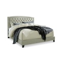 Ashley Jerary Queen Upholstered Bed with roll slats- Gray