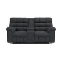 Ashley Wilhurst Manual Reclining Loveseat with Console - Marine